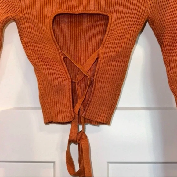 NWT! Zara open back knit sweater - Picture 8 of 9